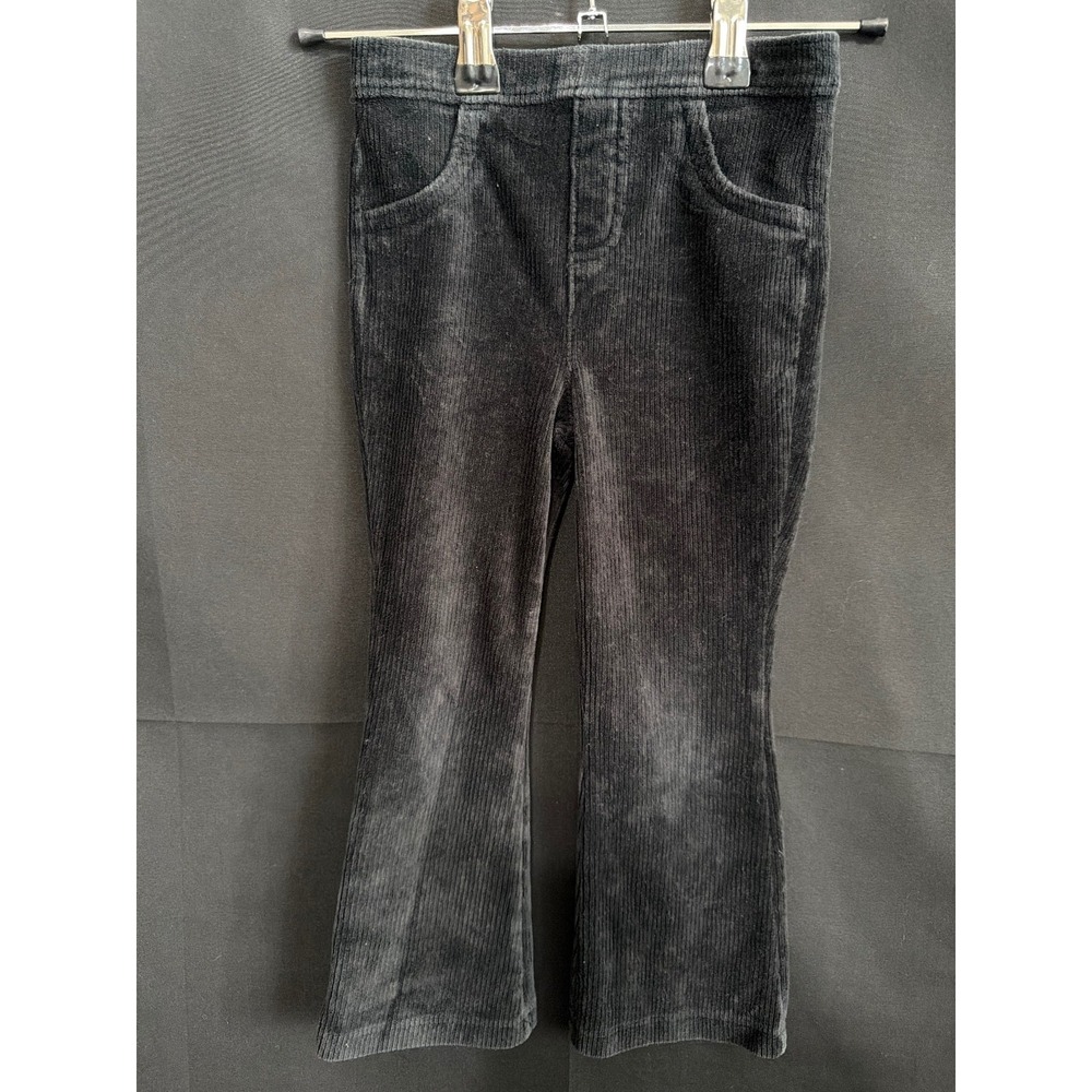 Carter's Corduroy Flared Pants 4T Black Retro Boho Elastic Waist 3R857210